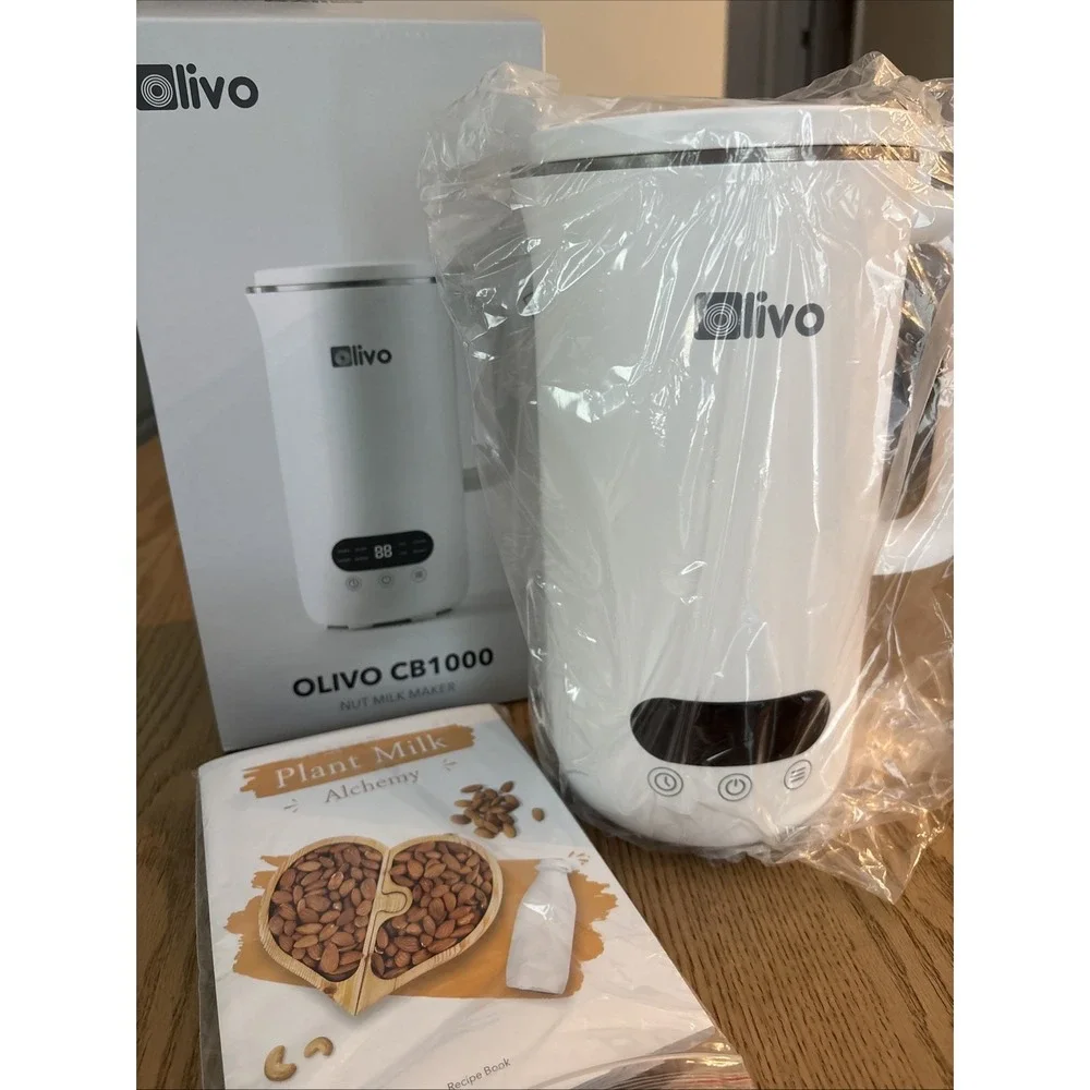 OLIVO CB1000 Automatic Nut Milk Maker - Almond, Cashew, Soy & Oat Milk Maker NEW